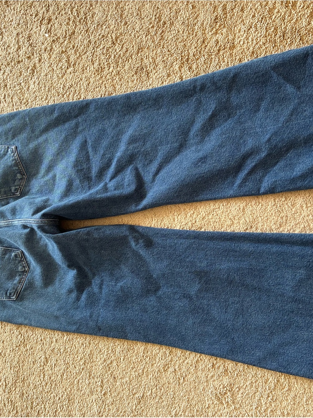 Citizens Of Humanity Dark Blue Flare Wide-Leg Jeans